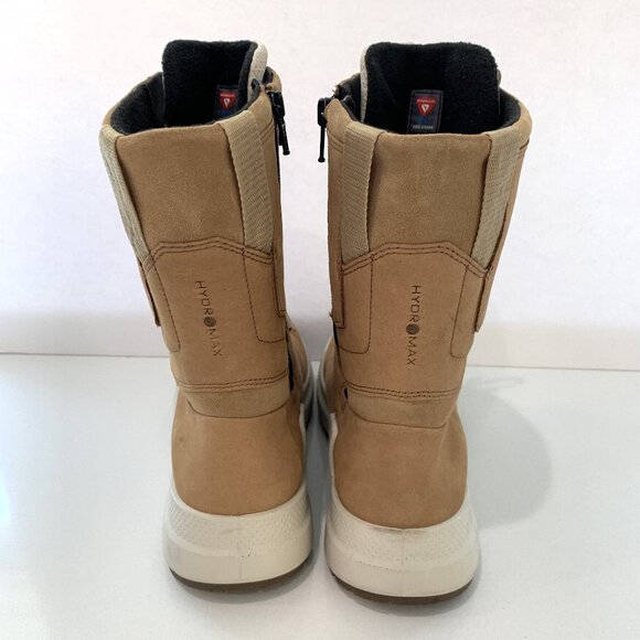 Ecco Solice High Boots Nubuck Leather Cashmere Tan Size 39 US 8 - 8.5 NEW - Picture 4 of 7